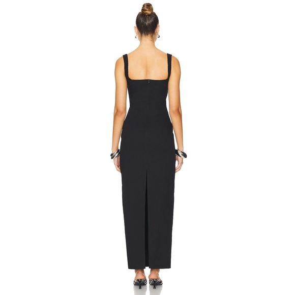 LIONESS Hot Nights Maxi Dress in Onyx black - Picture 3 of 5